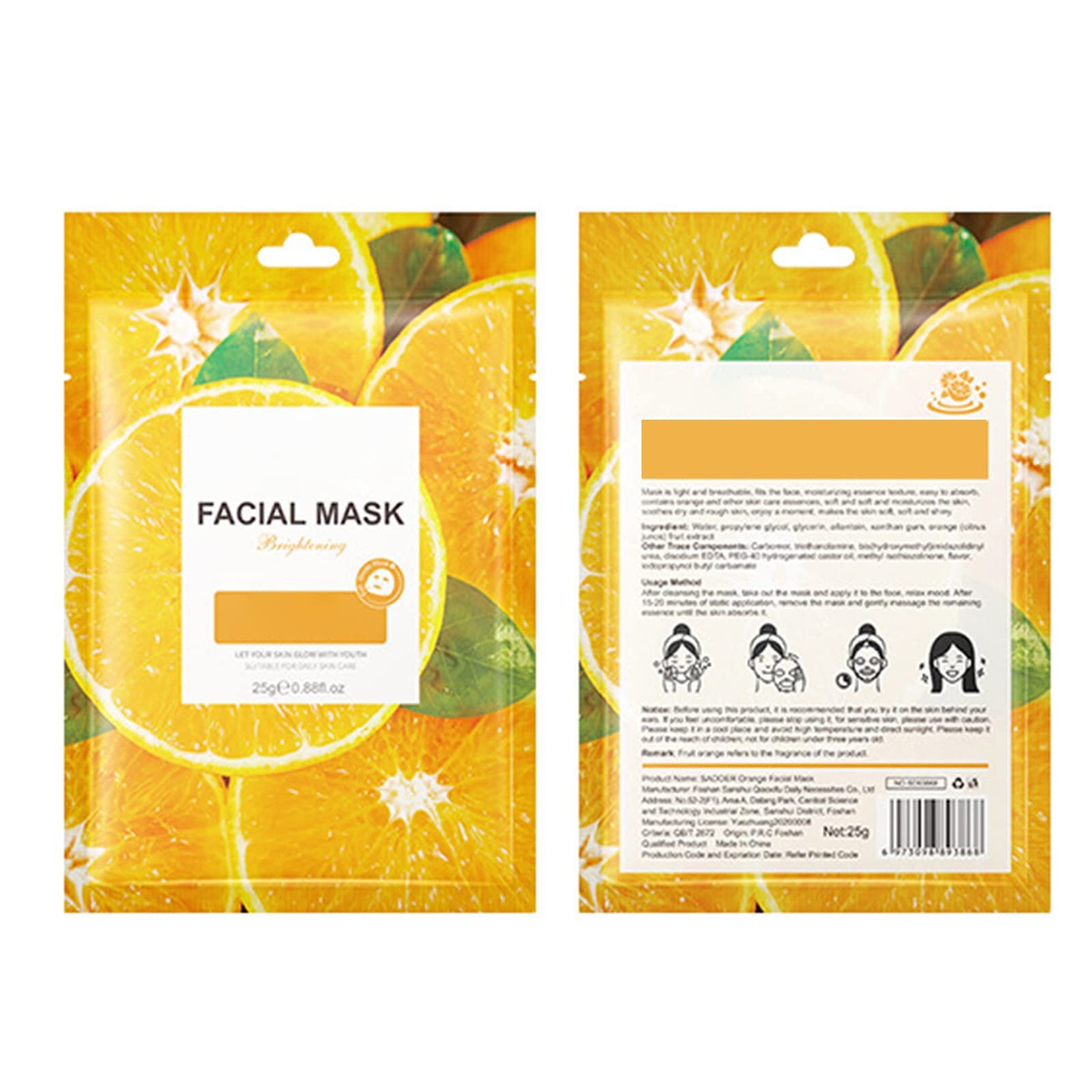 Korean Coffee Face Mask Set - Hydrating & Moisturizing Self Care Gift for Skin