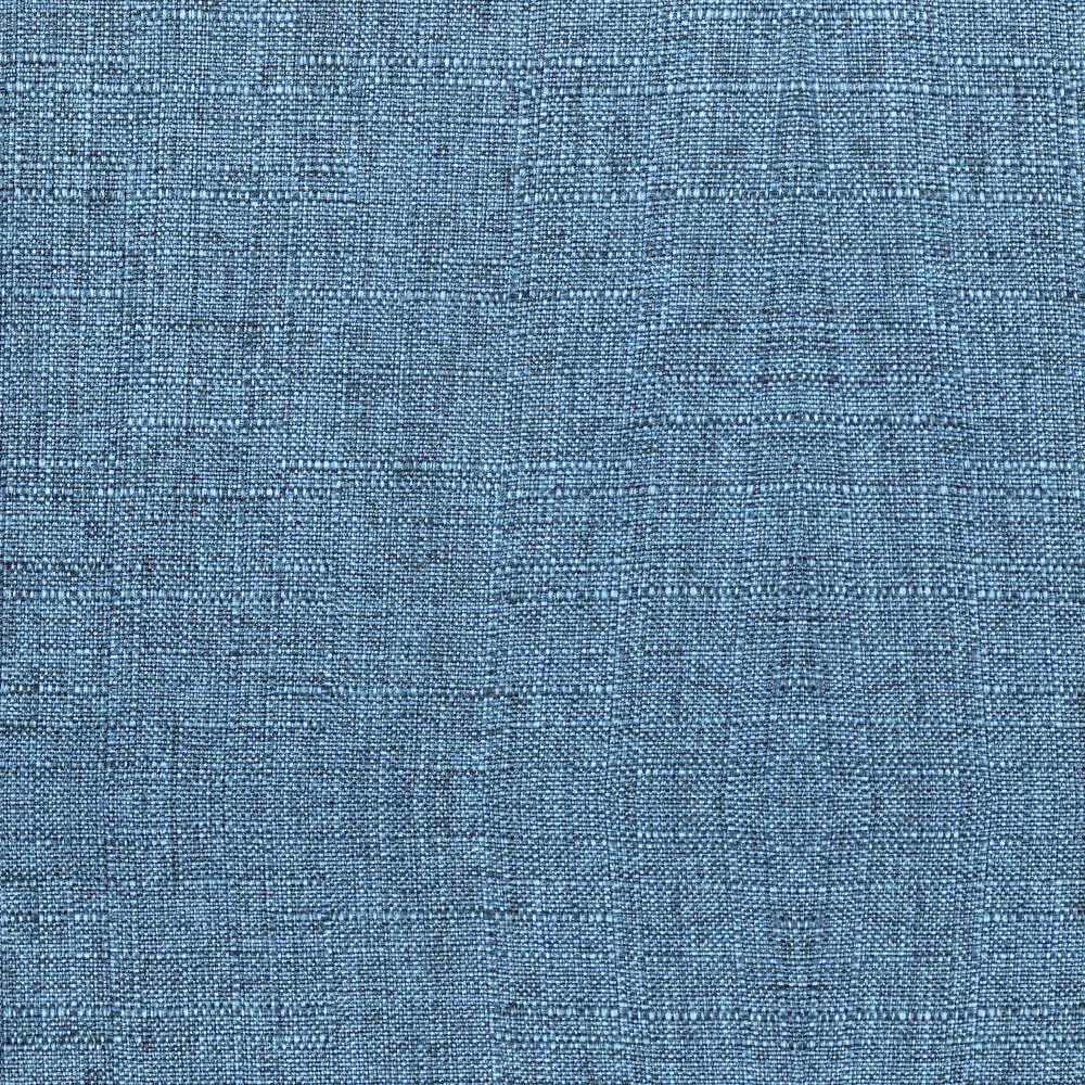 Mid Century Modern Dining Chair - Blue Fabric & Walnut Wood Accent Chair for Kitchen, Dining Table, Office Desk | Stylish Home Decor for Living Room, Breakfast Nook & Vanity Area