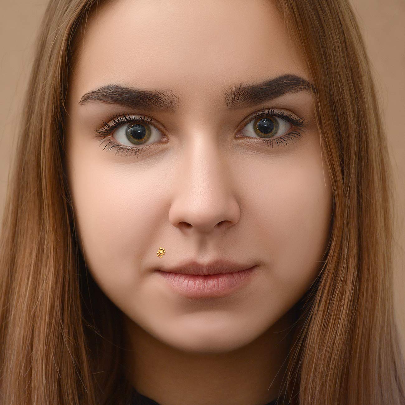 Surgical Steel Labret Jewelry - Internally Threaded Lip Ring for Monroe & Medusa Piercing | Hypoallergenic Lip Piercing Jewelry for Everyday Wear & Special Occasions