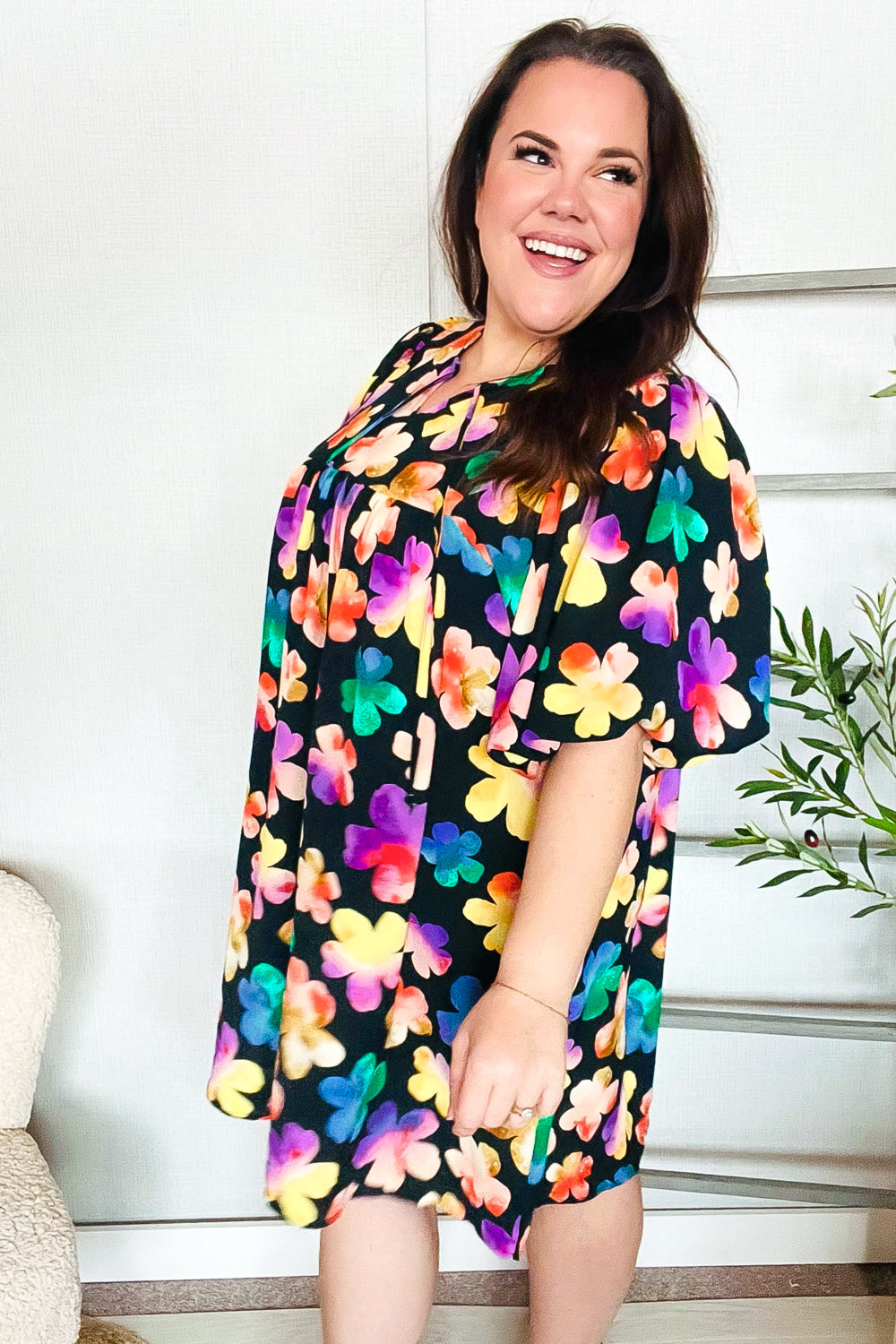 Adorable Floral Babydoll Dress with Ribbon Bow Tie & Pockets | Cute Casual Summer Dress for Women | Perfect for Parties, Dates & Outdoor Events