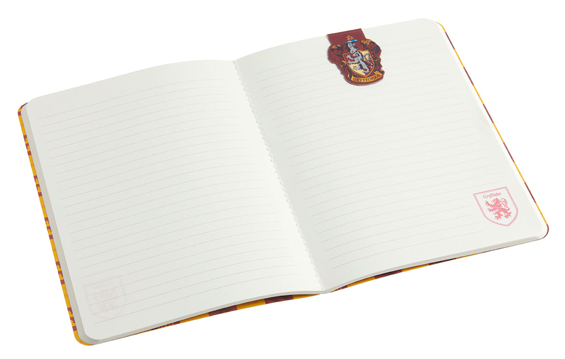 Harry Potter Gryffindor Notebook and Page Clip Set - Premium Journal for Wizards, Students & Collectors - Perfect for Note Taking, Journaling & Harry Potter Merchandise Collection