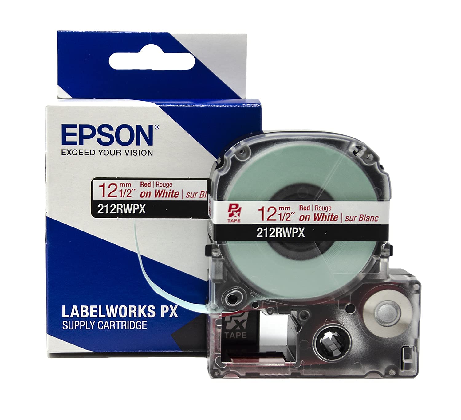 LABELWORKS Holiday PET (Polyester) Tape Cartridges Labeling Bundle - Festive Colored Label Maker Tapes - 1/2