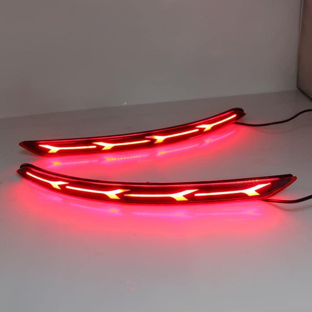 LED Tail Lights Brake Lamps for Hyundai Elantra 2017-2018 - Bright Rear Bumper Reflectors with Easy Installation - Perfect for Night Driving & Enhanced Safety