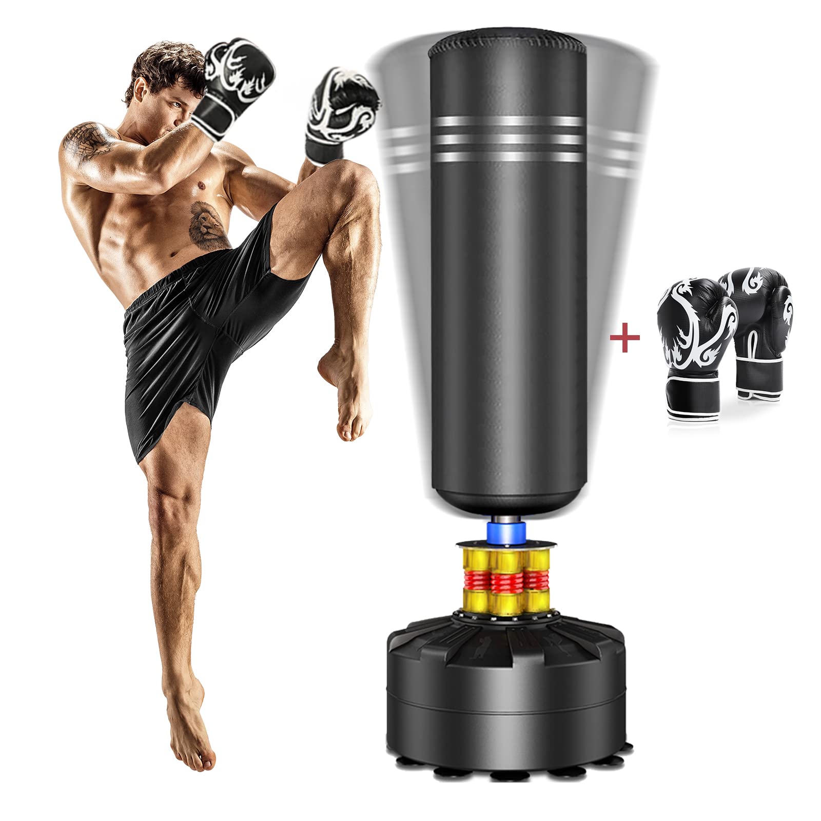 Dripex Heavy Duty Freestanding Punching Bag with Stand - 70