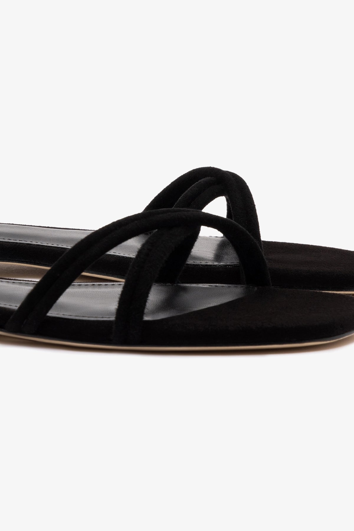 Annie Women's Flat Shoes in Black Suede - Comfortable Loafers for Work, Office & Casual Wear