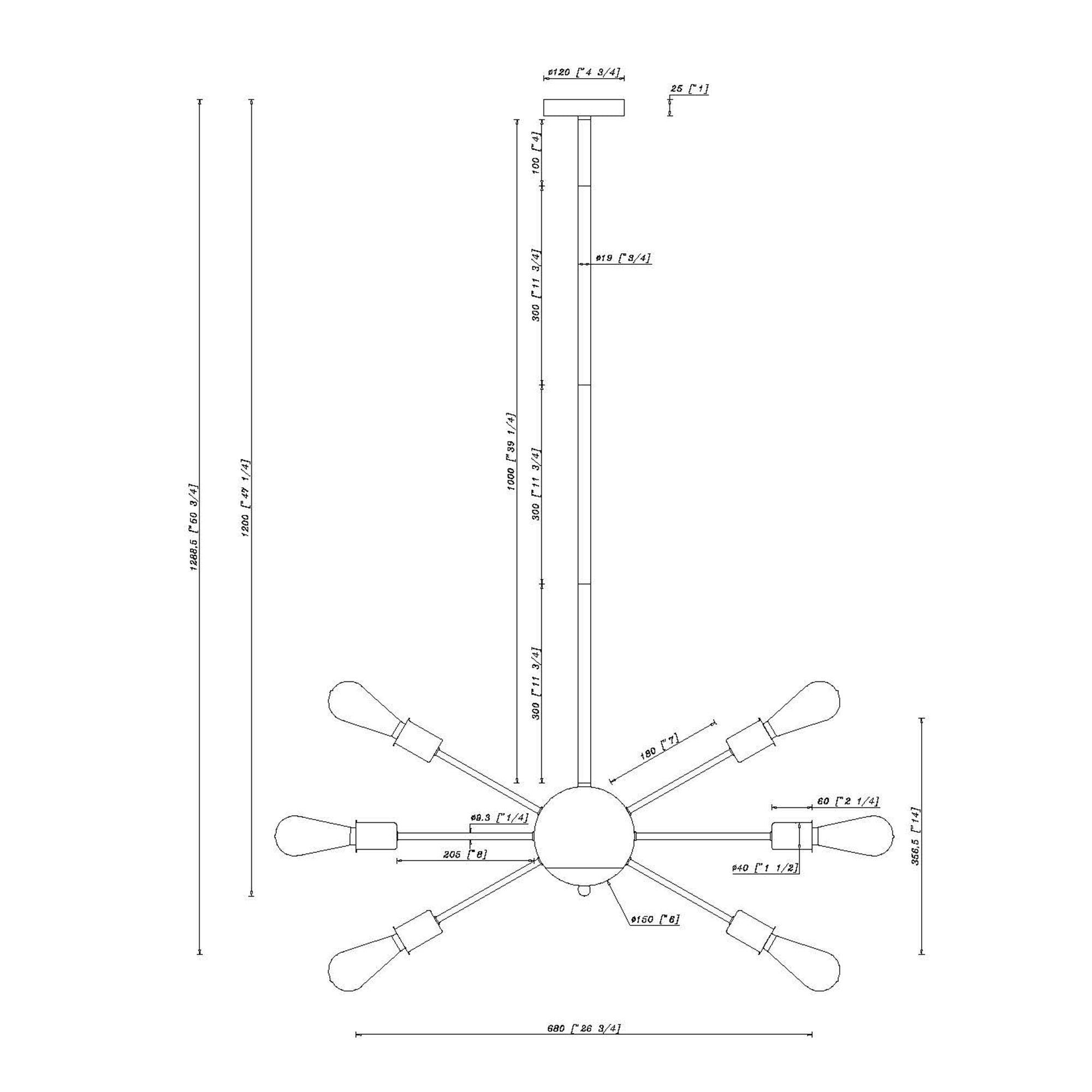 Cordell 18-Light Chrome Sputnik Sphere Chandelier - Modern Ceiling Lighting Fixture for Dining Room, Living Room & Bedroom