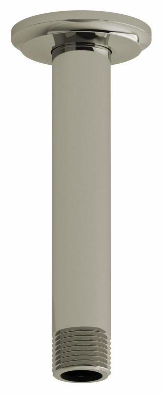 6-Inch Ceiling Mount Shower Arm with Round Escutcheon in Polished Nickel 558PN RIOBEL - Perfect for Modern Bathroom Renovations and Spa-Like Shower Experiences