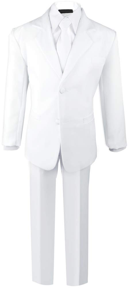 Black Boys' Formal Suit Set with Shirt & Vest for Weddings & Events