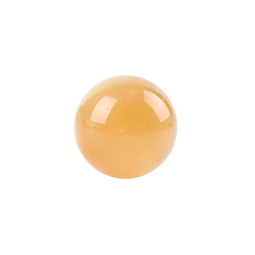 Natural Honey Calcite Crystal Sphere - 1.7