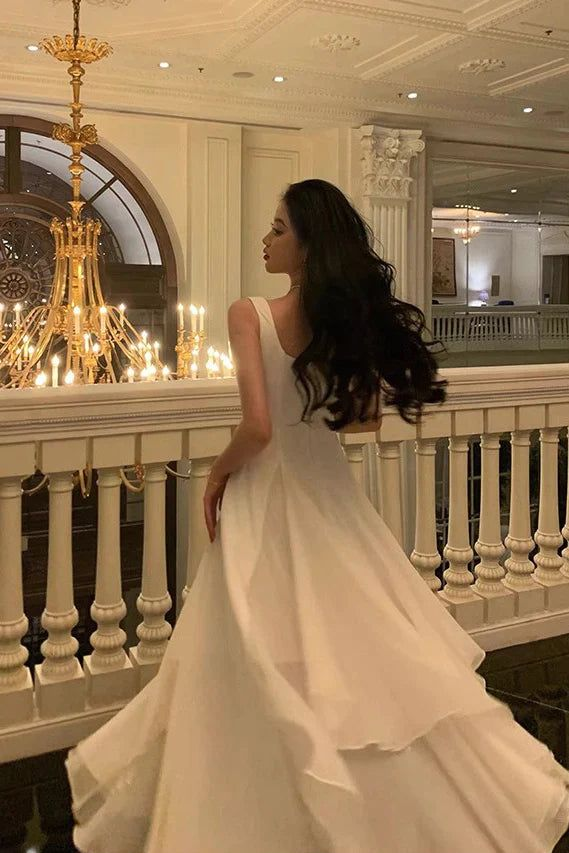 Elegant A-Line Chiffon Prom Dress with Ruffle Details - Formal Evening Gown for Homecoming, Quinceañera & Special Occasions - Style J4643