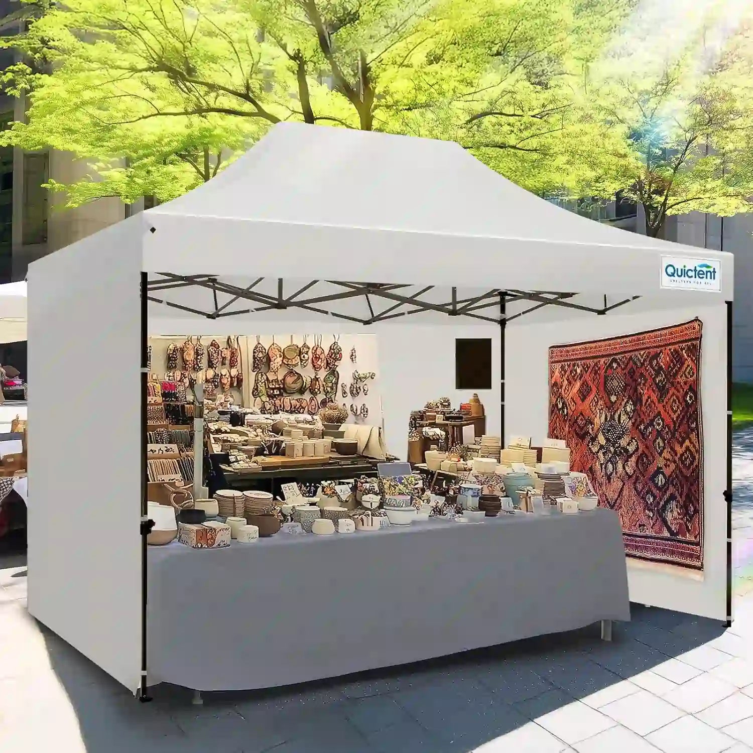 Heavy Duty Commercial Pop Up Canopy Tent - Waterproof Instant Shelter for Outdoor Events, Parties, Markets & Camping