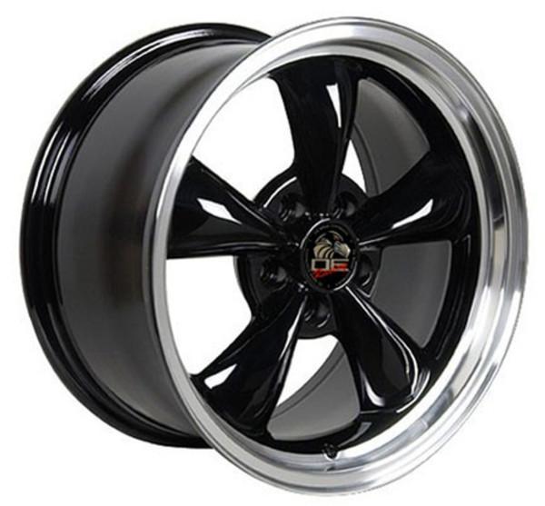 17 Inch Black Machined Wheel Replacement for Ford Mustang 1994-2004 | Replica Rim 8181827 | Perfect for Classic Car Restoration & Performance Upgrades