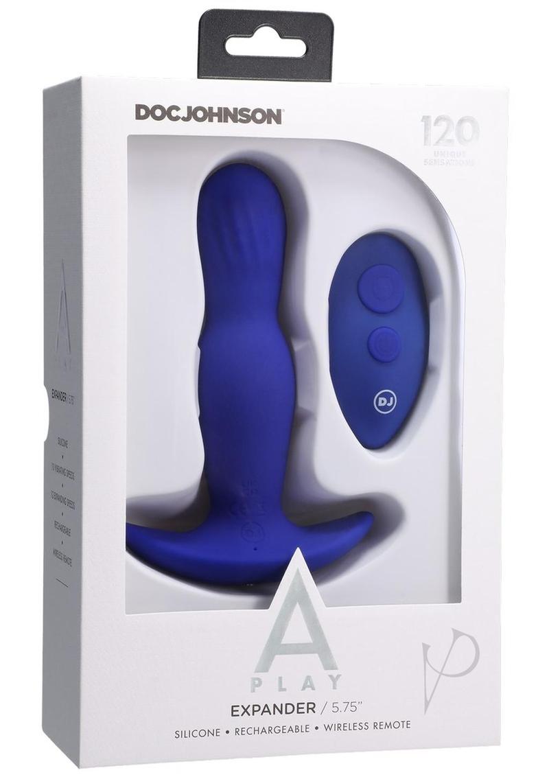 Rechargeable Silicone Anal Plug with Remote Control - Blue | Wireless Adult Toy for Couples Play & Solo Pleasure | Perfect for BDSM, Roleplay & Spicing Up Your Sex Life