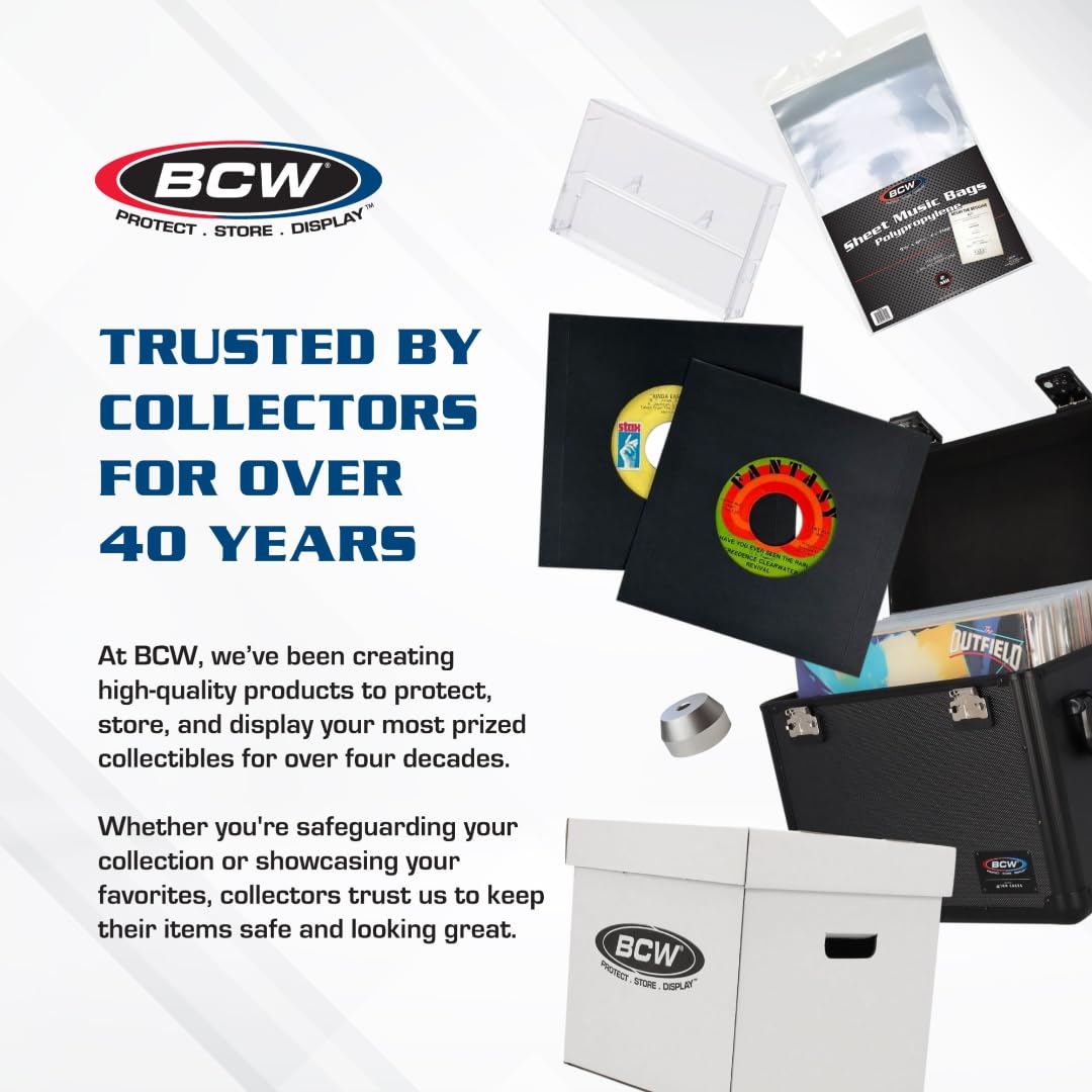 BCW Magazine and Document Storage Box - 1-Pack Durable Cardboard Filing Organizer for Office, Home, or School | Perfect for Archiving Files, Magazines, and Important Documents