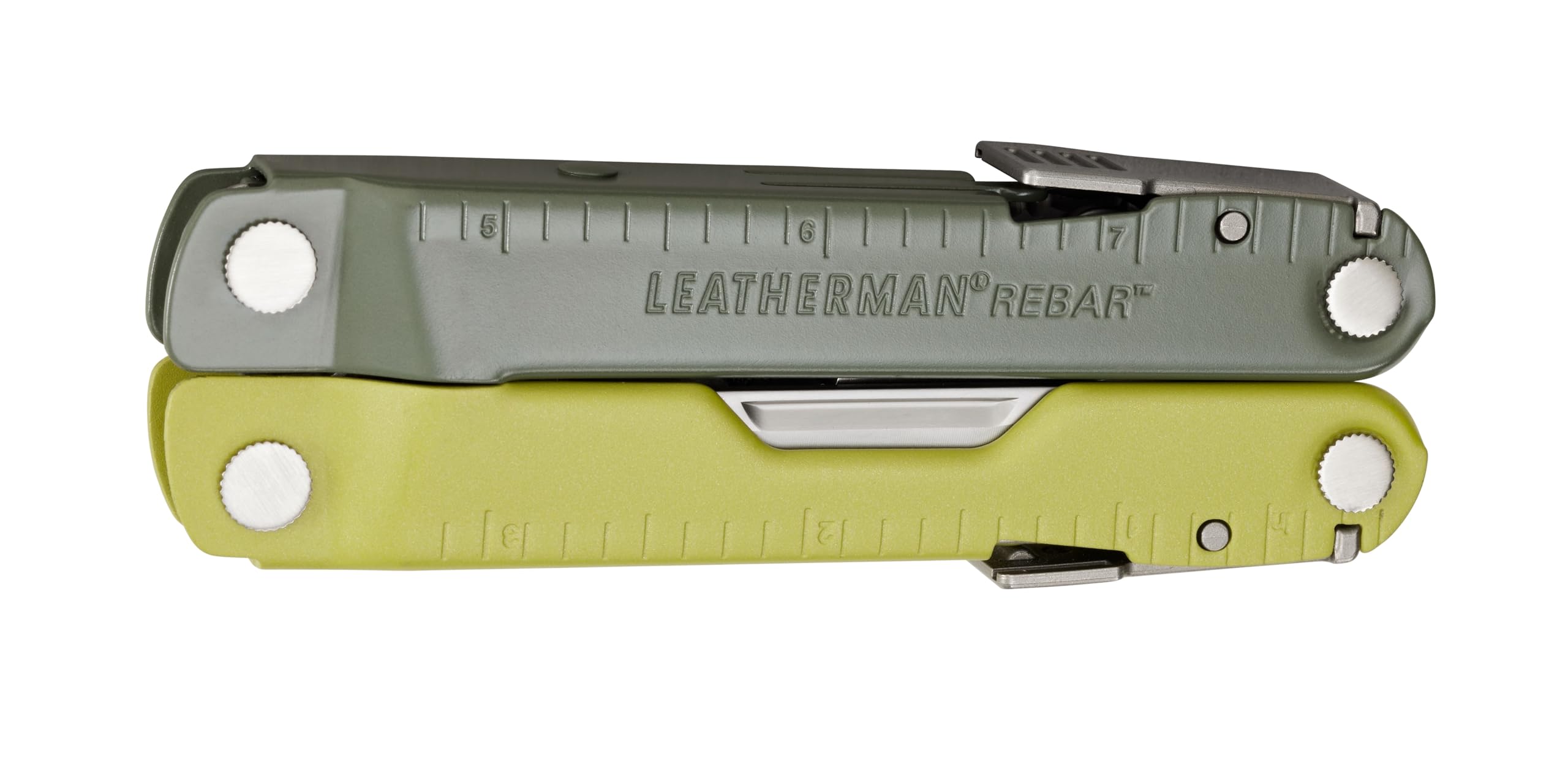 LEATHERMAN Rebar Multitool - Premium Stainless Steel with Replaceable Wire Cutters & Saw | Mossy Slate Finish | Includes Nylon Sheath | Perfect for Camping, Hiking, Survival & Everyday Carry (EDC)