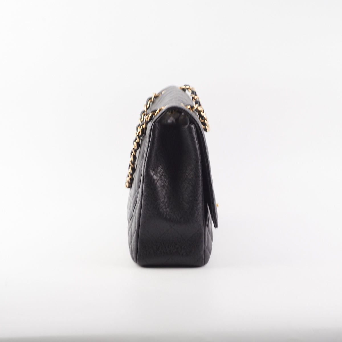 Chanel Maxi Single Flap Quilted Caviar Leather Handbag in Black - Luxury Designer Shoulder Bag for Women, Perfect for Work, Travel and Special Occasions