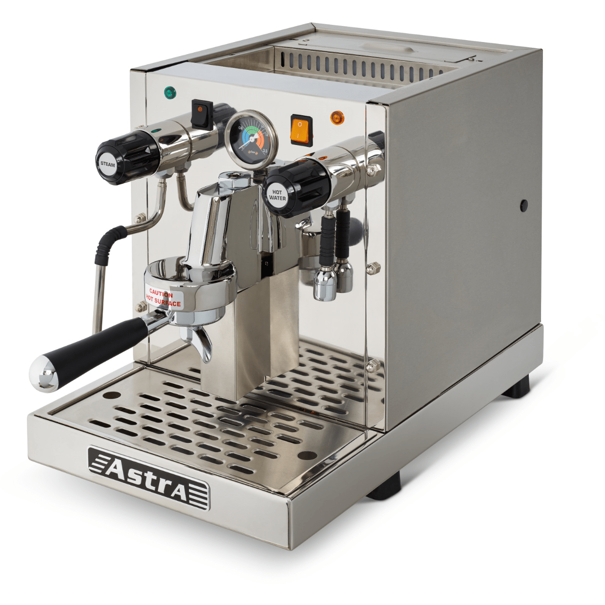 Astra Gourmet Semi-Automatic 1 Group Commercial Espresso Machine for Coffee Shops & Restaurants - Professional Pour Over Coffee Maker for Baristas & Commercial Use