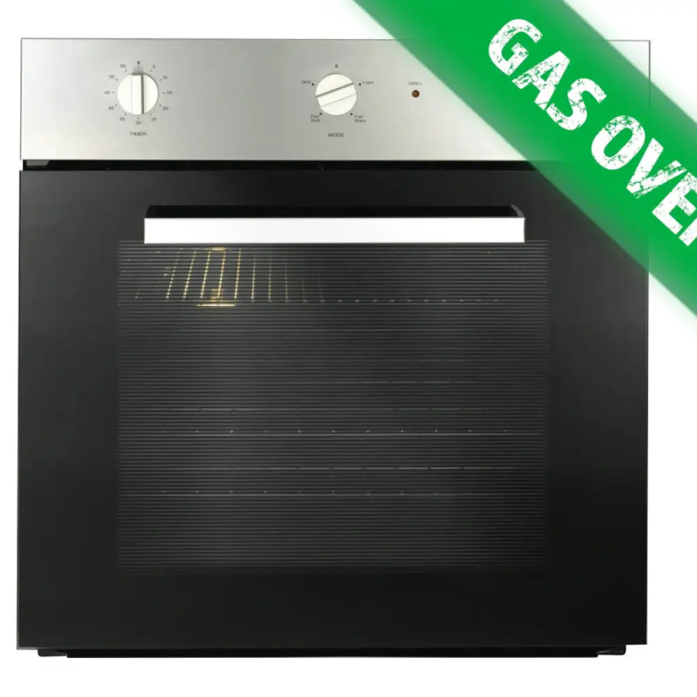 Emilia EMF61MVI 60cm Built-in Stainless Steel Gas Oven - Professional Kitchen Appliance for Baking, Roasting & Cooking | Perfect for Home Chefs & Restaurants