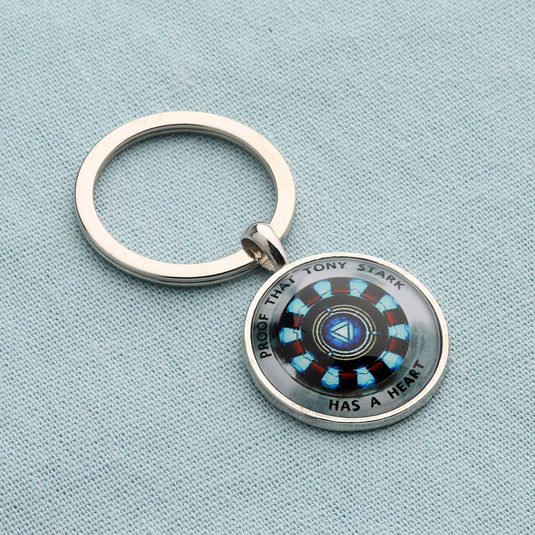 Stark Iron Fan Keychain - Proof That Stark Has A Heart Jewelry | Marvel Superhero Gift for Men & Women | Perfect for Keychains, Backpacks, Cosplay & Avengers Collectors