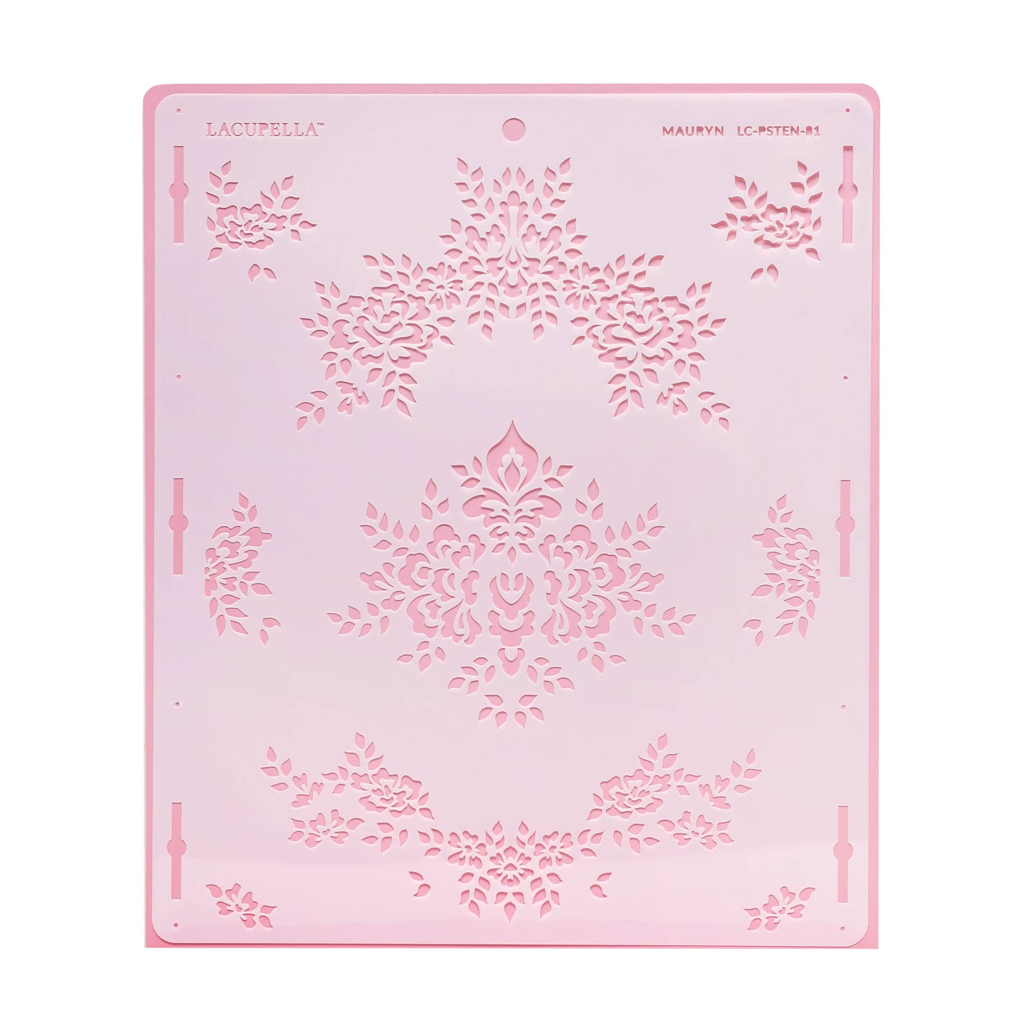 MAURYN Cake Stencil for Buttercream, Royal Icing & Ganache - Reusable Baking Decorating Tool for Cake Painting, Art & Crafts - Perfect for Birthday, Wedding & DIY Cake Decorating Projects