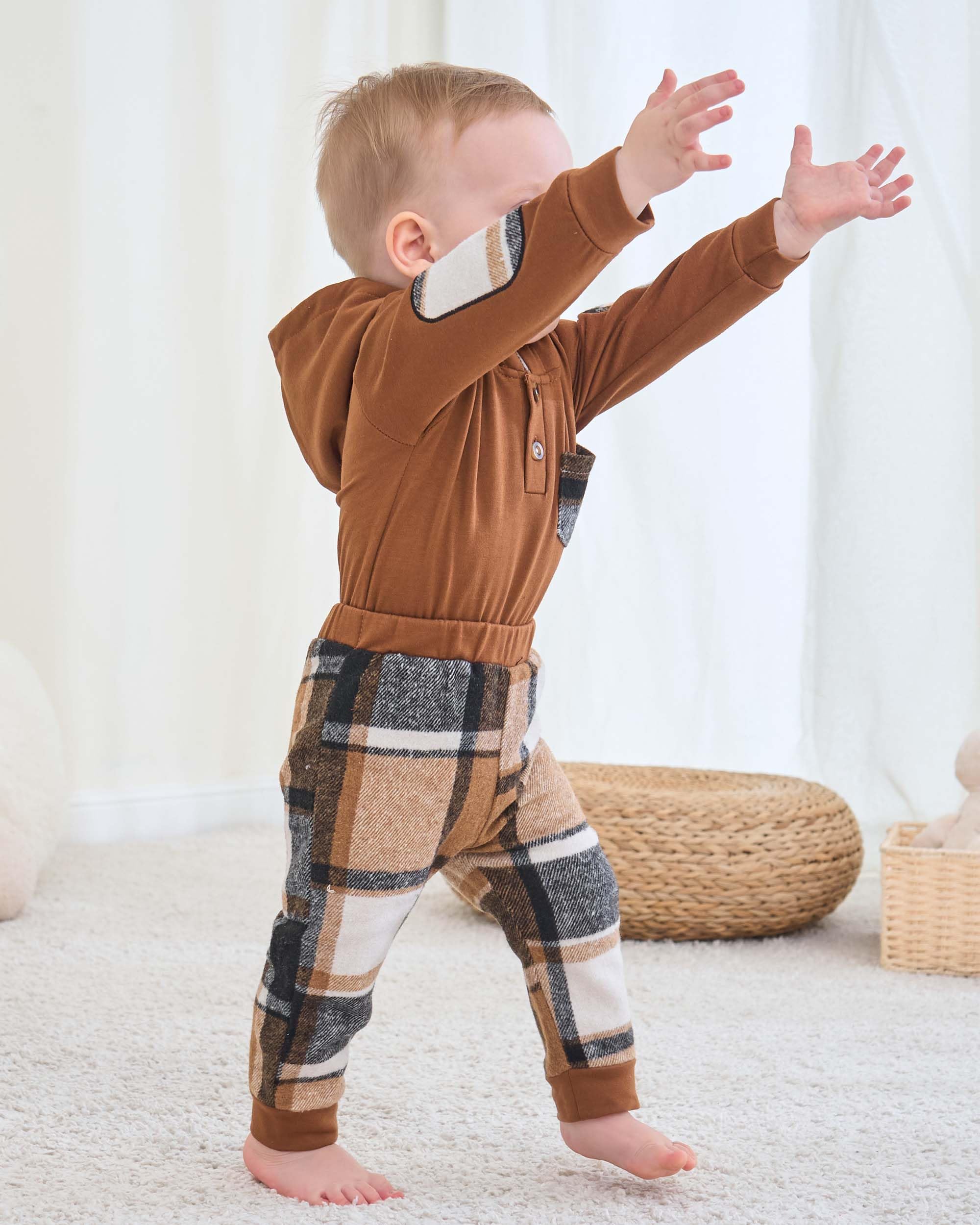 Renotemy Newborn Baby Boy Clothes - Soft Infant Hoodie Romper Outfits for Fall & Winter (0-3-6-9-12-18 Months) | Cozy Baby Boy Clothes for Playdates, Family Photos & Everyday Wear