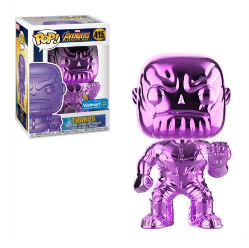 Funko Pop! Avengers Infinity War Thanos Purple Vinyl Figure #415 - Collectible Marvel Superhero Toy for Fans & Decor - Perfect for Display, Gifts & Movie Themed Collections