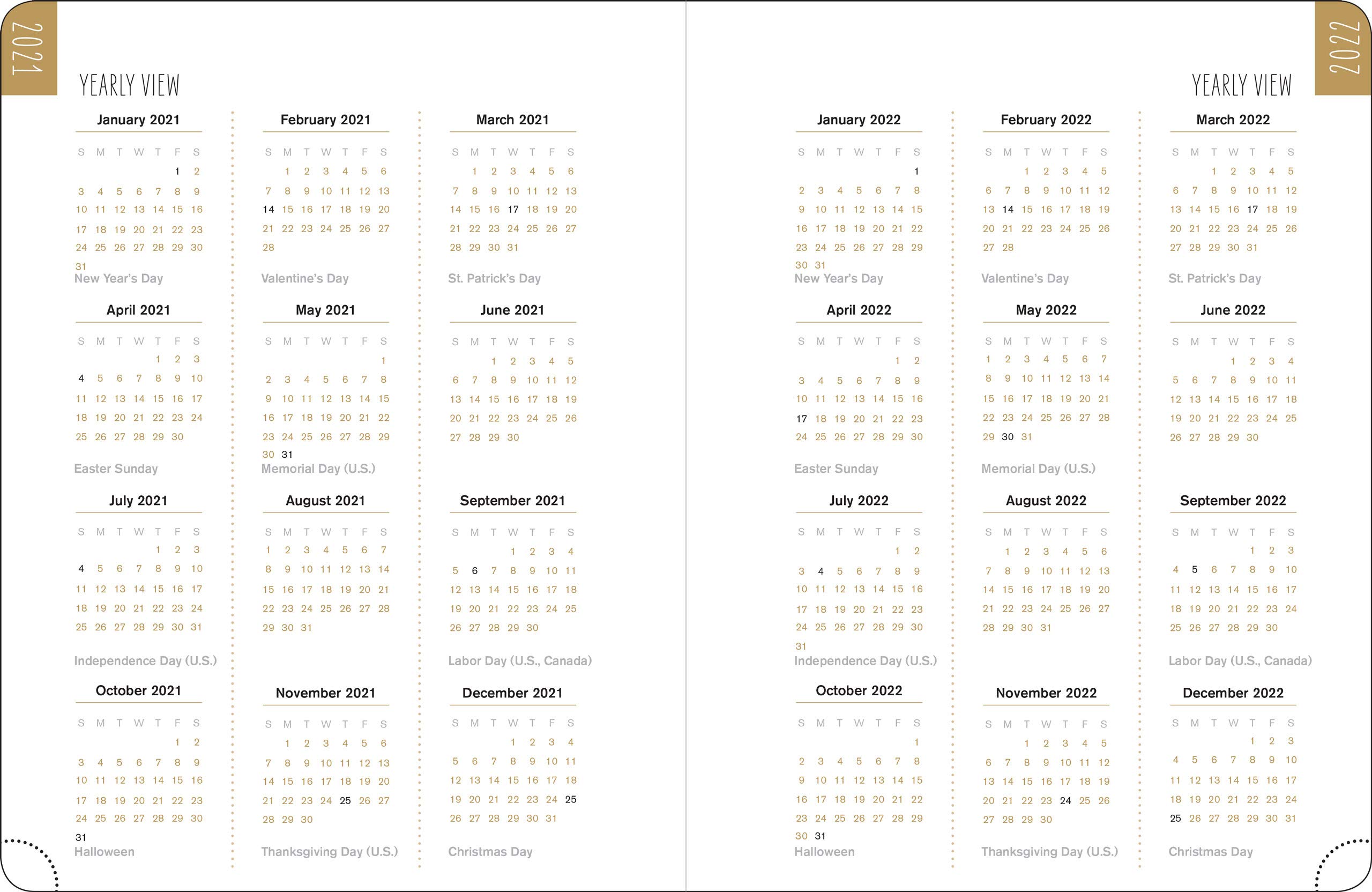 2021 Midnight Floral Desk Calendar - 16 Month Engagement Planner with Elegant Floral Design | Perfect for Office, Home & Gift Giving