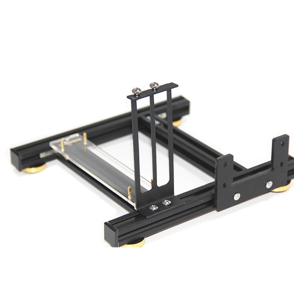 Upgraded GPU & Power Supply Holder - DIY External Graphics Card Stand with ATX Power Supply Base, Aluminum Support Dock for PC Gaming & Mining Rigs - Perfect for Home Office & Gaming Setup