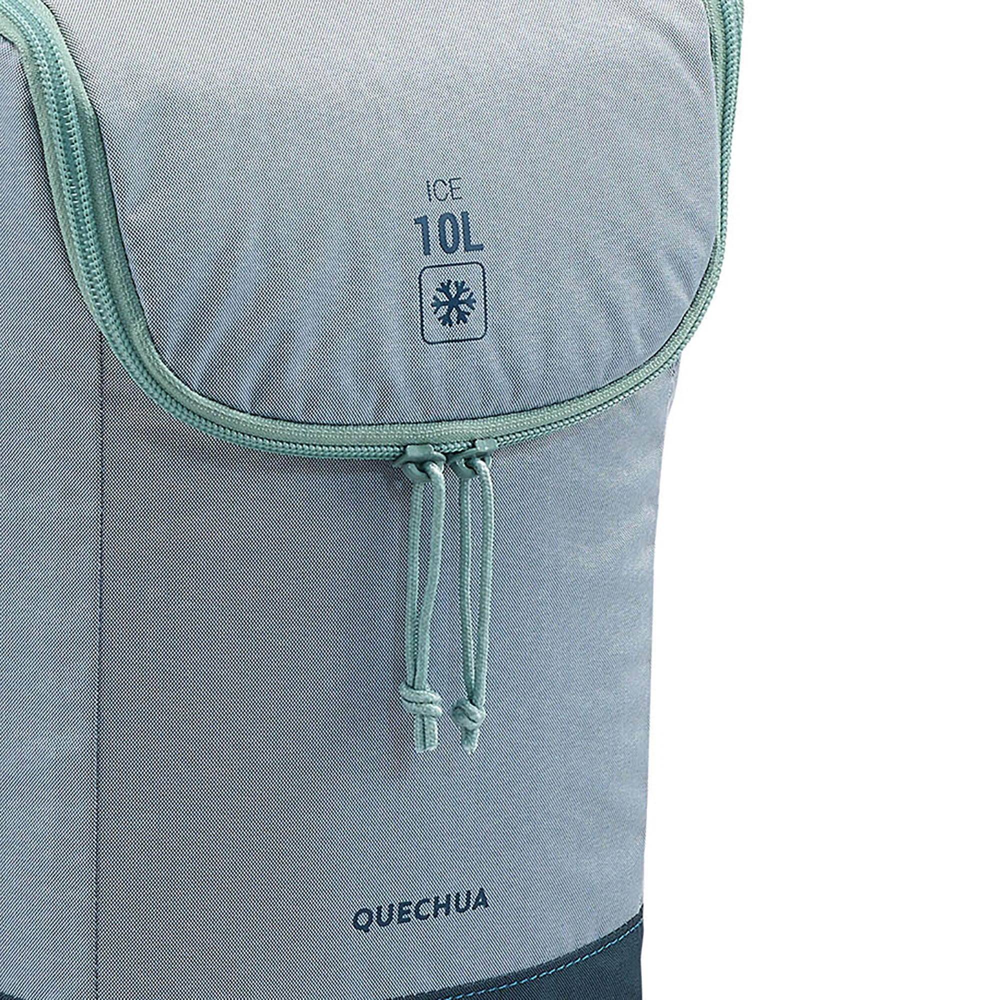 Quechua Flexible 10L Insulated Camping Cooler Bag - Portable Lunch Box for Picnics, Beach Trips & Outdoor Adventures