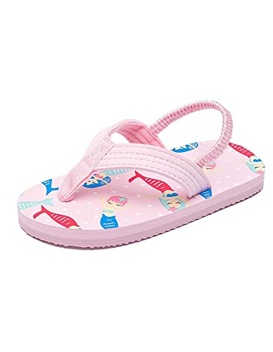 Ceruwum Toddler Girls Water Shoes - Non-Slip Beach Sandals for Kids, Lightweight Pool Flip Flops with Quick-Dry Sole - Perfect for Swimming, Beach Play & Summer Outdoor Activities