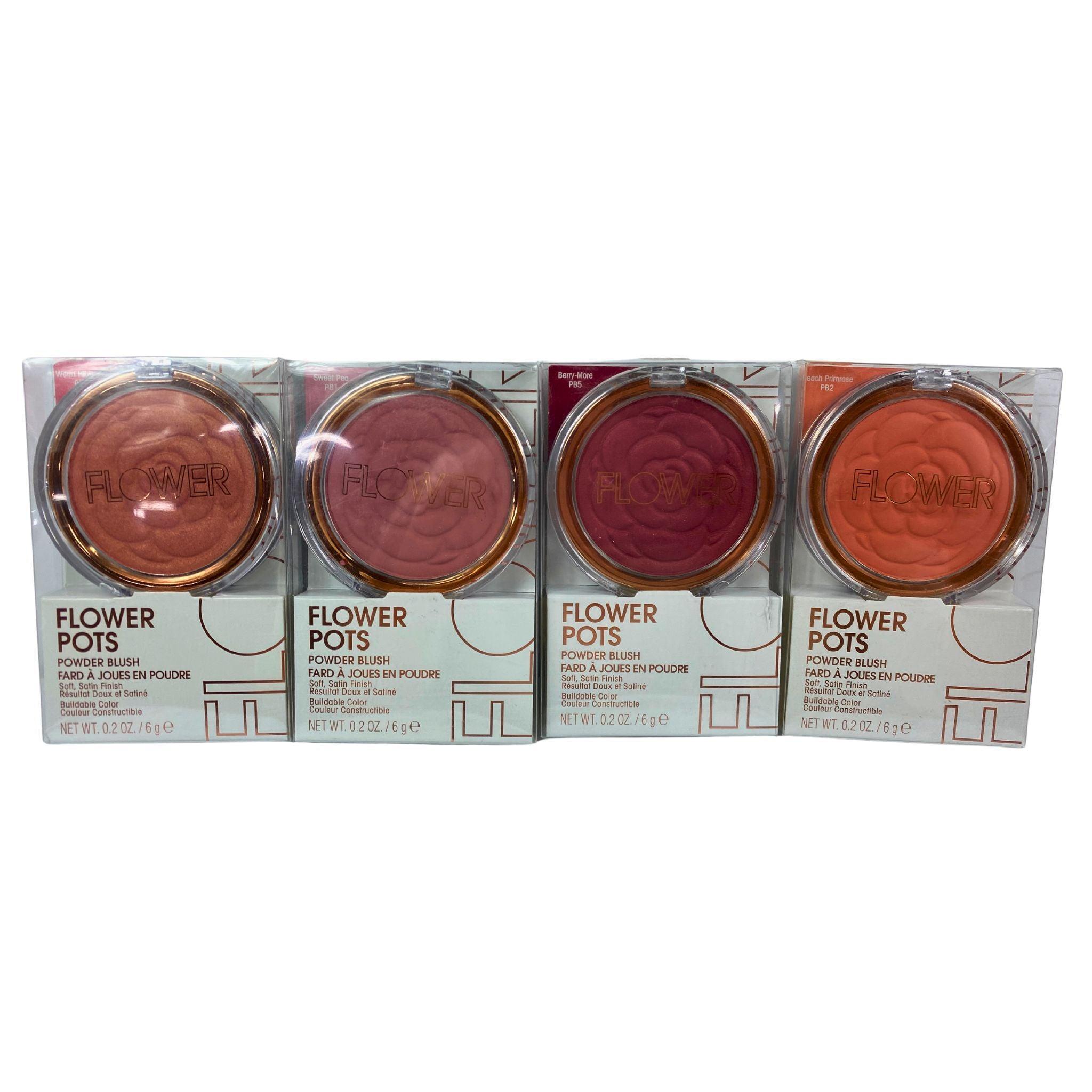 70 Pcs Flower Pots Powder Blush 0.2OZ Assorted Mix - Perfect for Makeup Artists, Beauty Salons & DIY Cosmetics