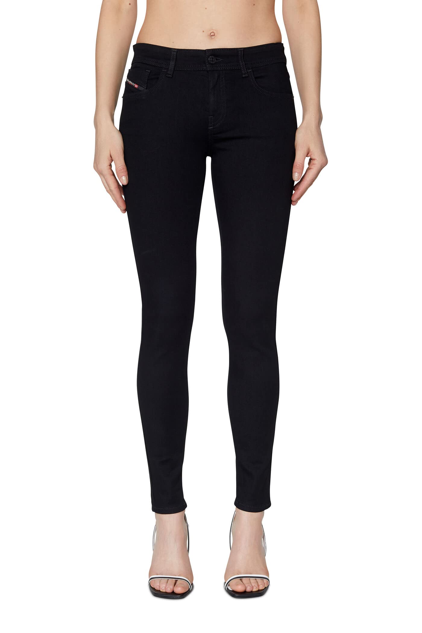 Diesel 2017 SLANDY 069EF Super Skinny Jeans for Men - Stretch Denim Pants, Slim Fit, High Waist, Distressed Style | Perfect for Casual Wear, Night Out, and Street Fashion