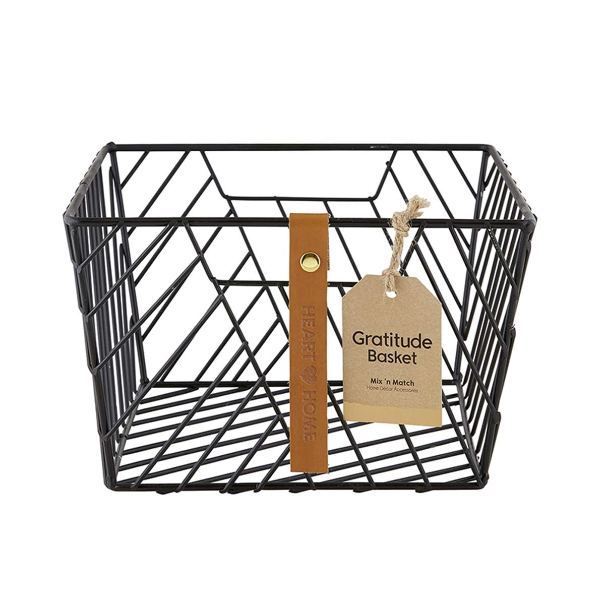 2-Pack Black Metal Wire Baskets for Home Organization - Circle Shape Storage Bins for Kitchen, Bathroom, Office & Closet - Perfect for Fruits, Vegetables, Toys & Decor