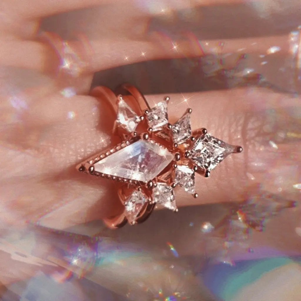 Elegant Cordelia Ring Set for Women - Sterling Silver Stackable Rings - Perfect for Wedding, Anniversary & Everyday Wear