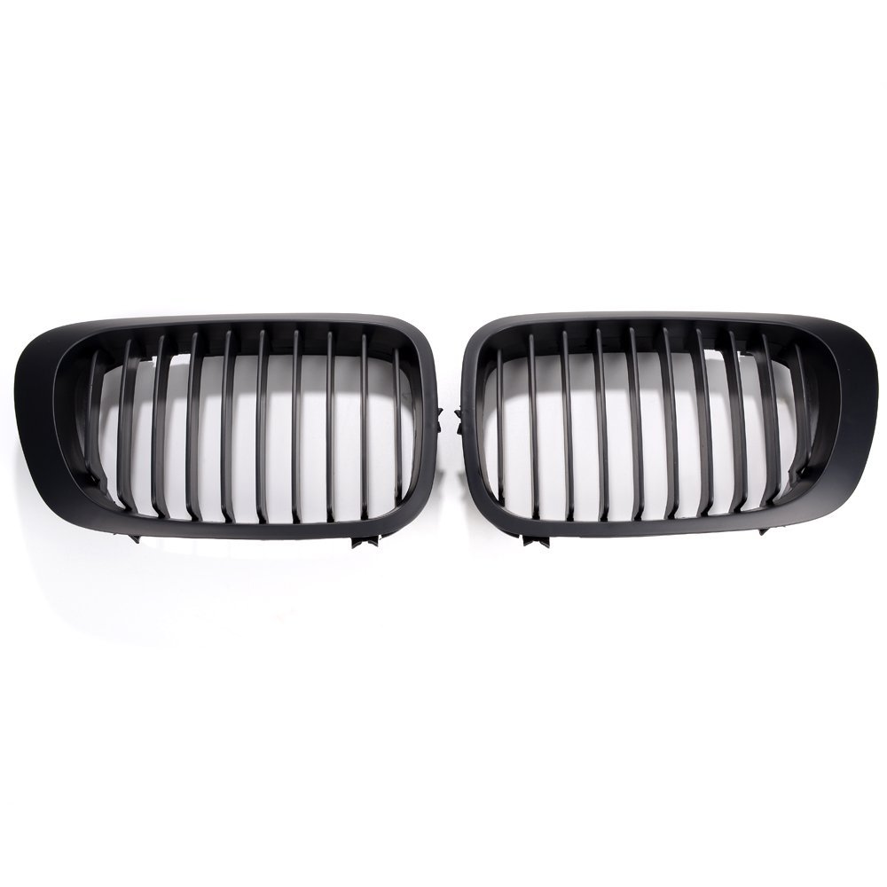 Matte Black Kidney Grille for BMW E46 325Ci 330Ci (1999-2002) - 2-Door Coupe Replacement - Enhances Front Styling & Custom Look