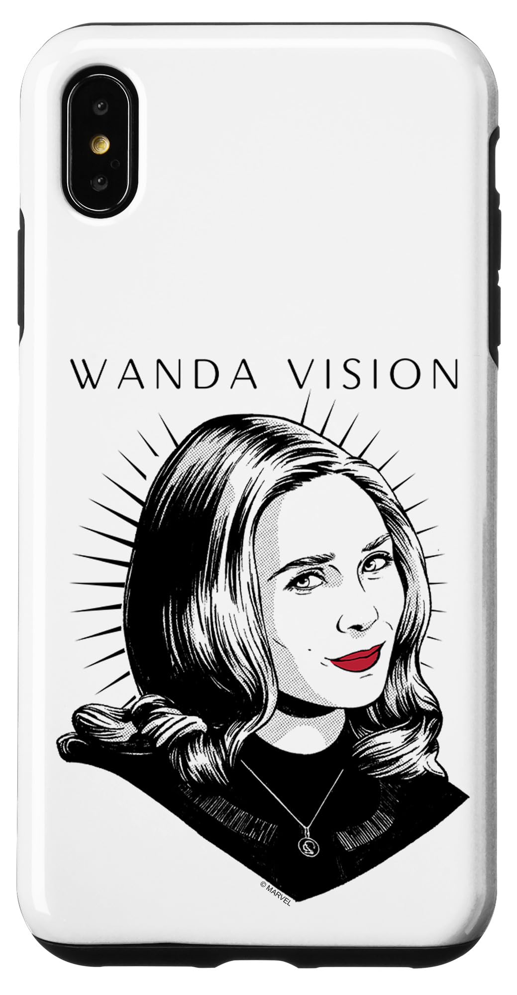 iPhone XS Max Marvel WandaVision Wanda Sketch Case - Premium Protective Phone Cover for iPhone XS Max - Perfect for Marvel Fans, Cosplay & Everyday Use