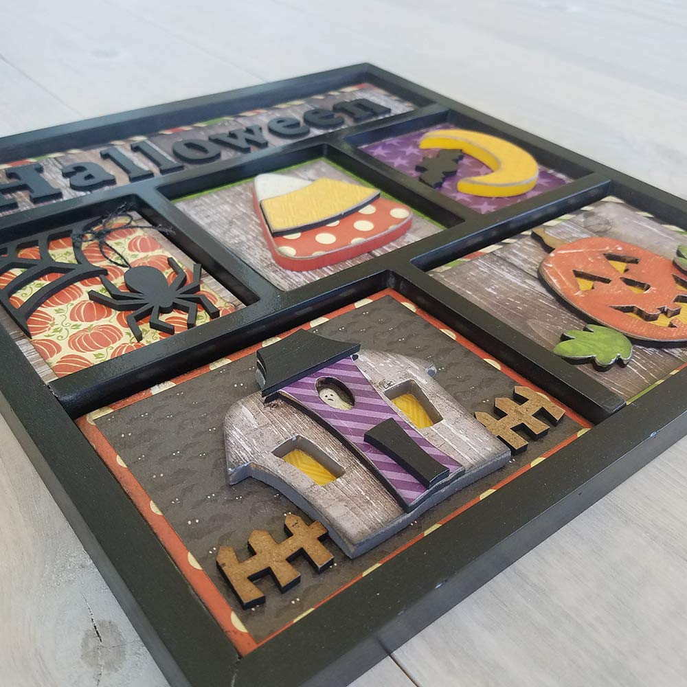 Foundations Decor Shadow Box Kit - DIY Halloween Home Decor for Spooky Party, Haunted House & Seasonal Display