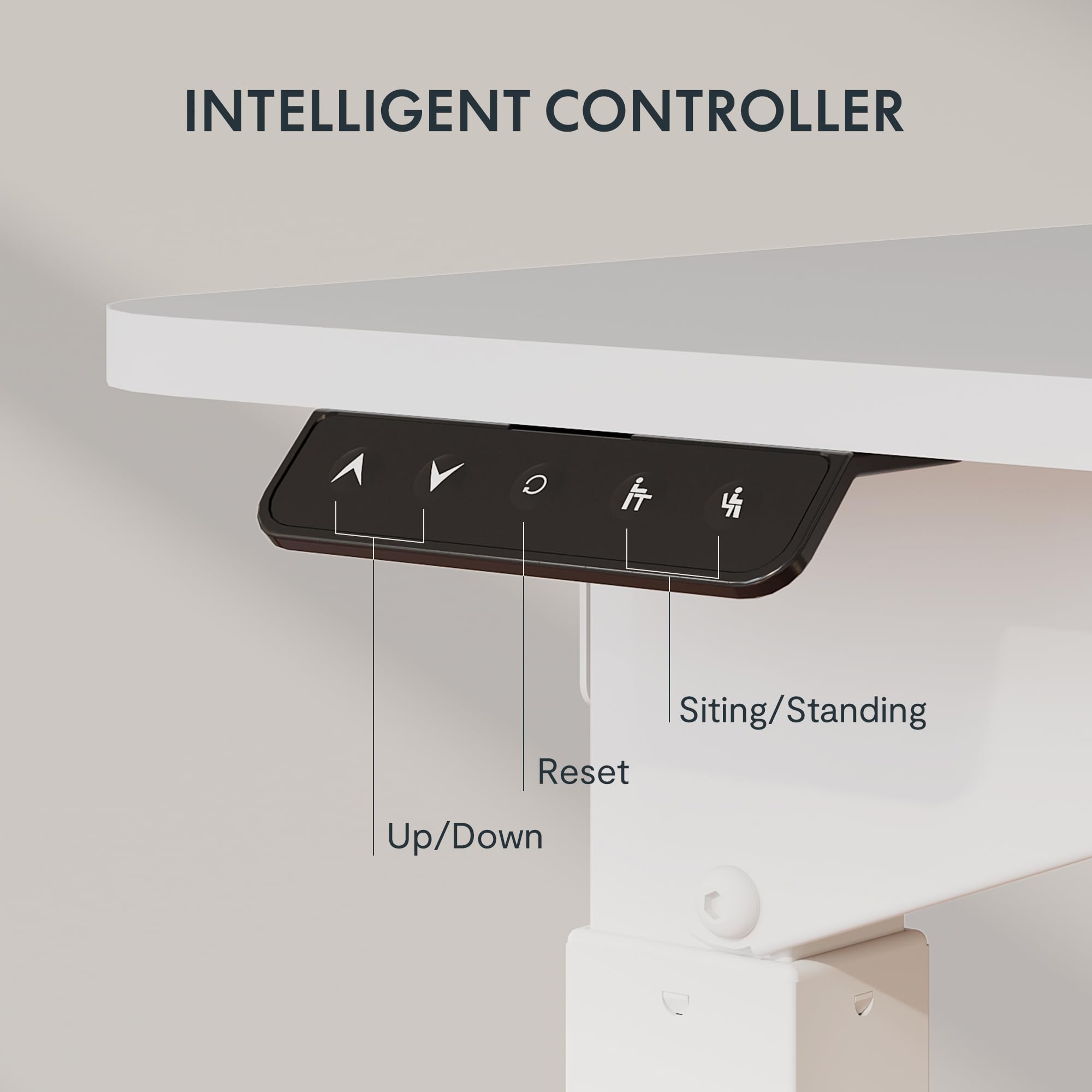 Premium SANODESK L-Shaped Electric Standing Desk - Dual Motor 4-Leg Height Adjustable Workstation with Memory Presets (71