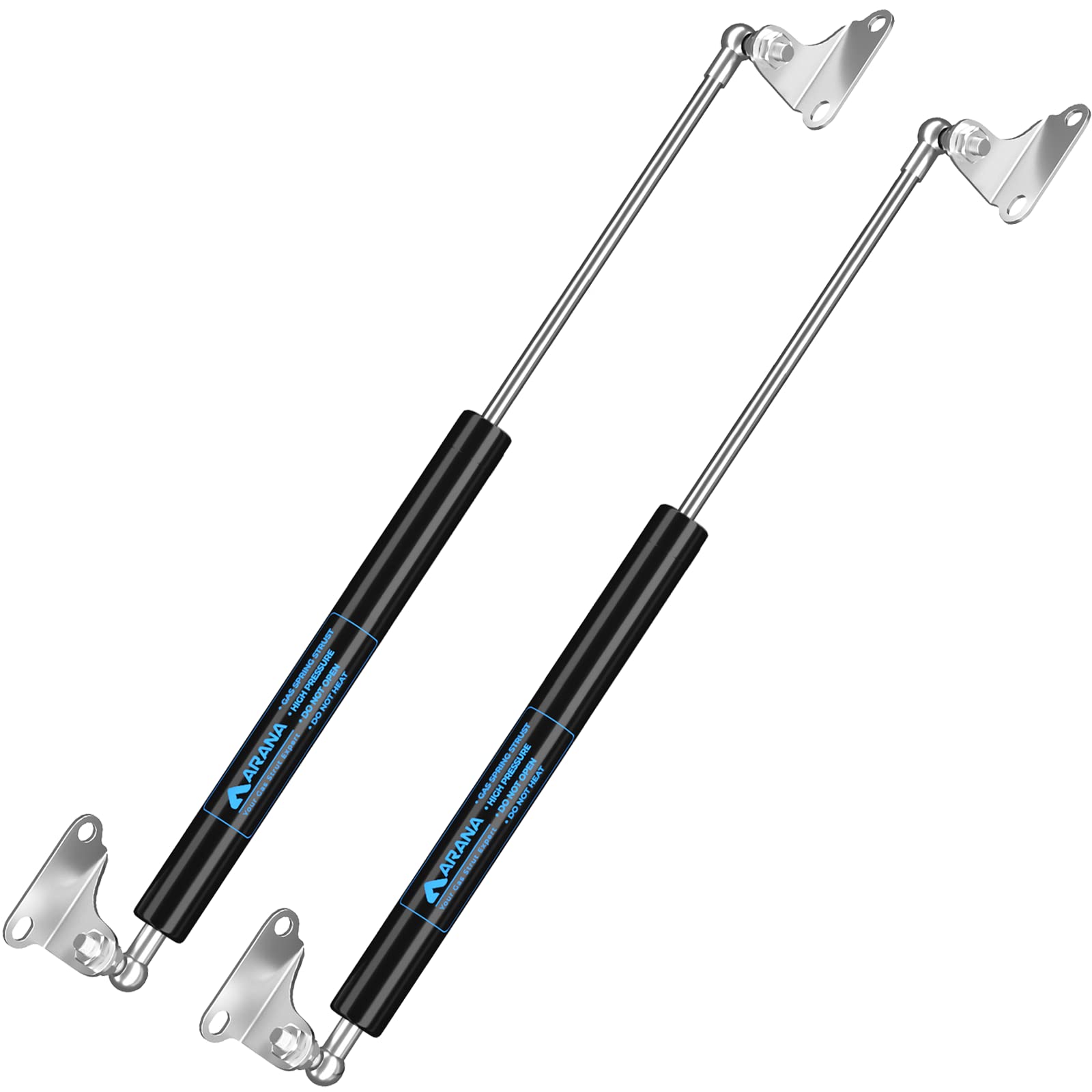 15 Inch Gas Struts 22.5lb/100N Force with L Mounts - Heavy Duty Lift Support for Cabinet Doors, Tool Boxes, Truck Caps, Camper Windows & Storage Lids (17-25lbs Weight Capacity) - Perfect for RVs, Workshops & Home Organization