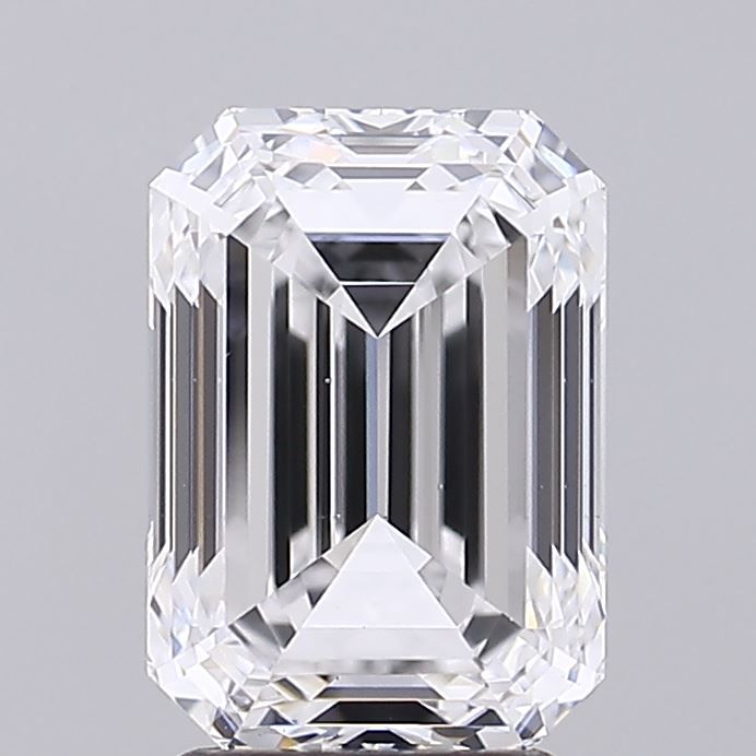 3.02 Carat D Color VS1 Clarity Emerald Cut Lab-Grown Diamond for Engagement Rings & Fine Jewelry