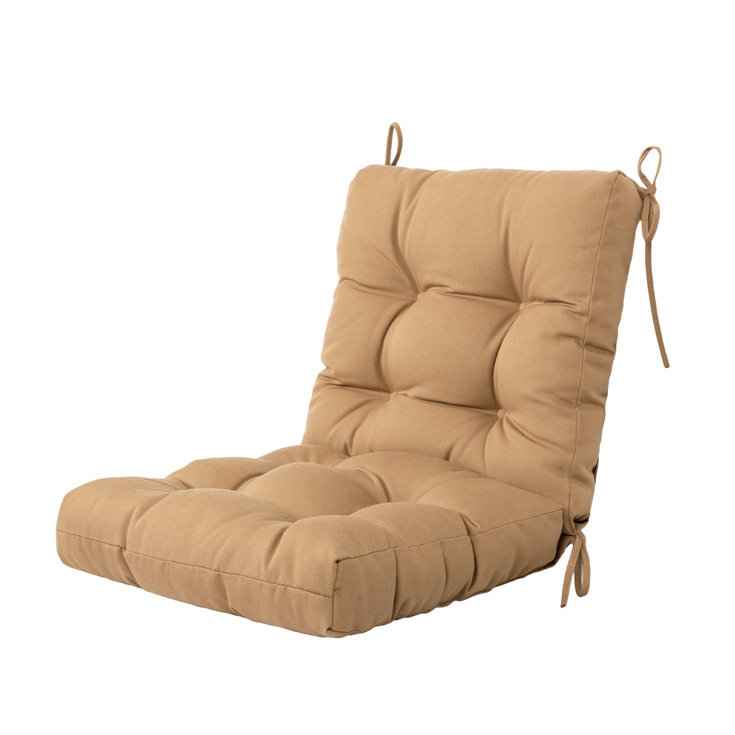 ARTPLAN All-Weather Outdoor Chair Cushions - Waterproof Patio Seat & Back Cushions with Tufted Design for Wicker Furniture - Perfect for Garden, Deck, Poolside & Outdoor Relaxation