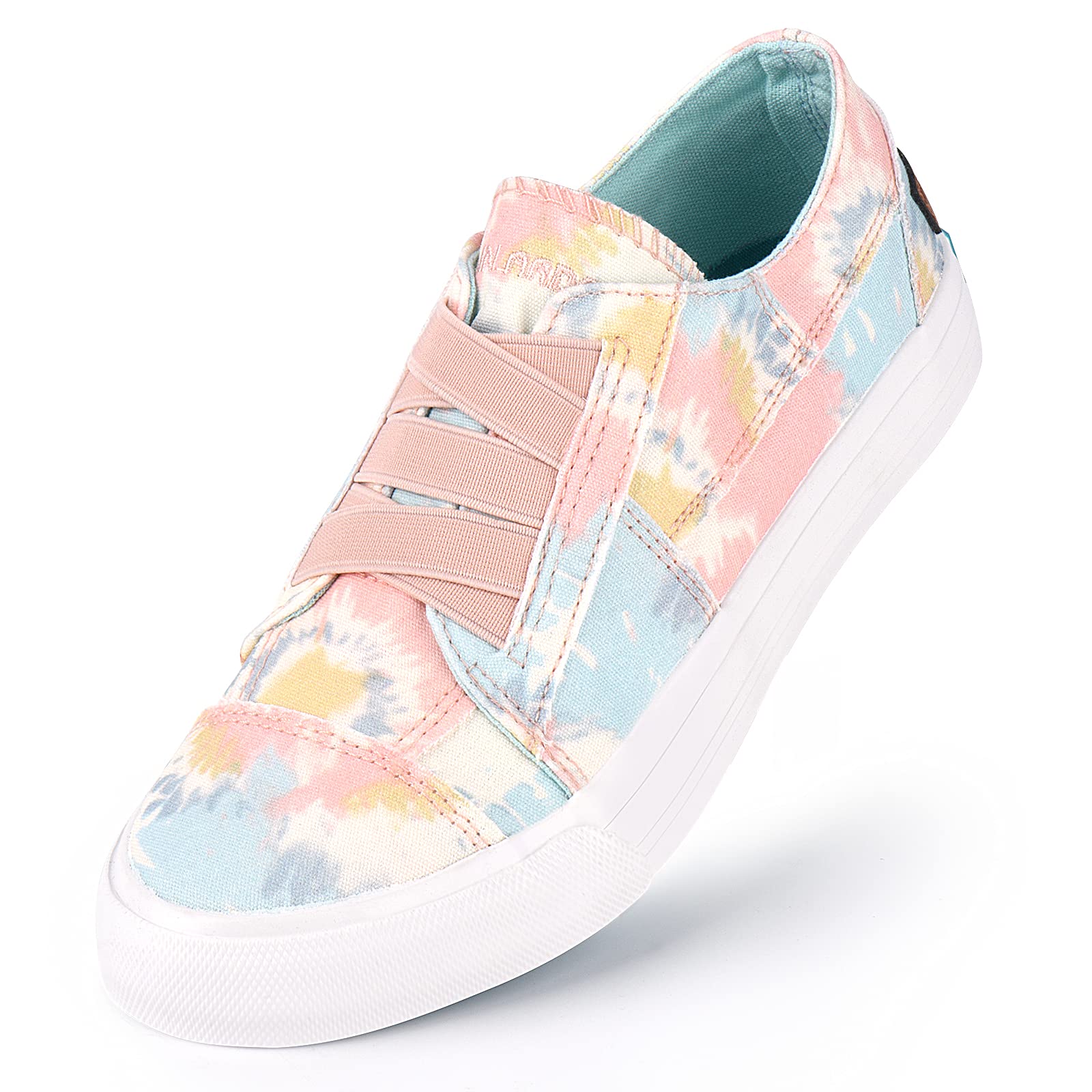 JENN ARDOR Women's Canvas Slip-On & Lace-Up Sneakers - Low Top Comfortable Casual Walking Shoes for Women | Fashionable & Breathable Flats for Everyday Wear, Travel, and Outdoor Activities