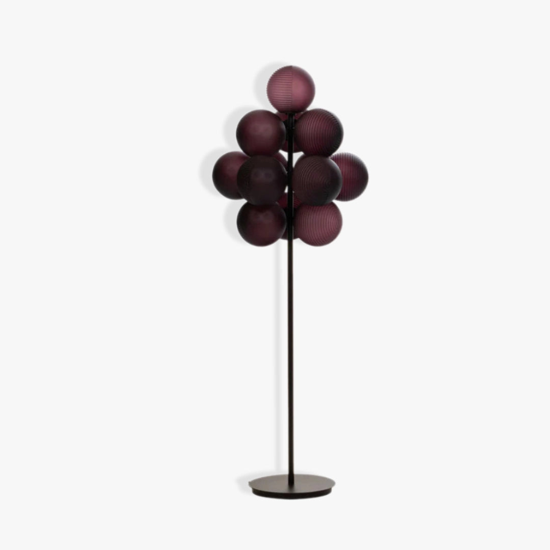 Modern Water Ripple Balloon Floor Lamp - LED Ambient Lighting for Bedroom, Living Room & Office Decor - Dimmable Standing Light for Relaxing Atmosphere
