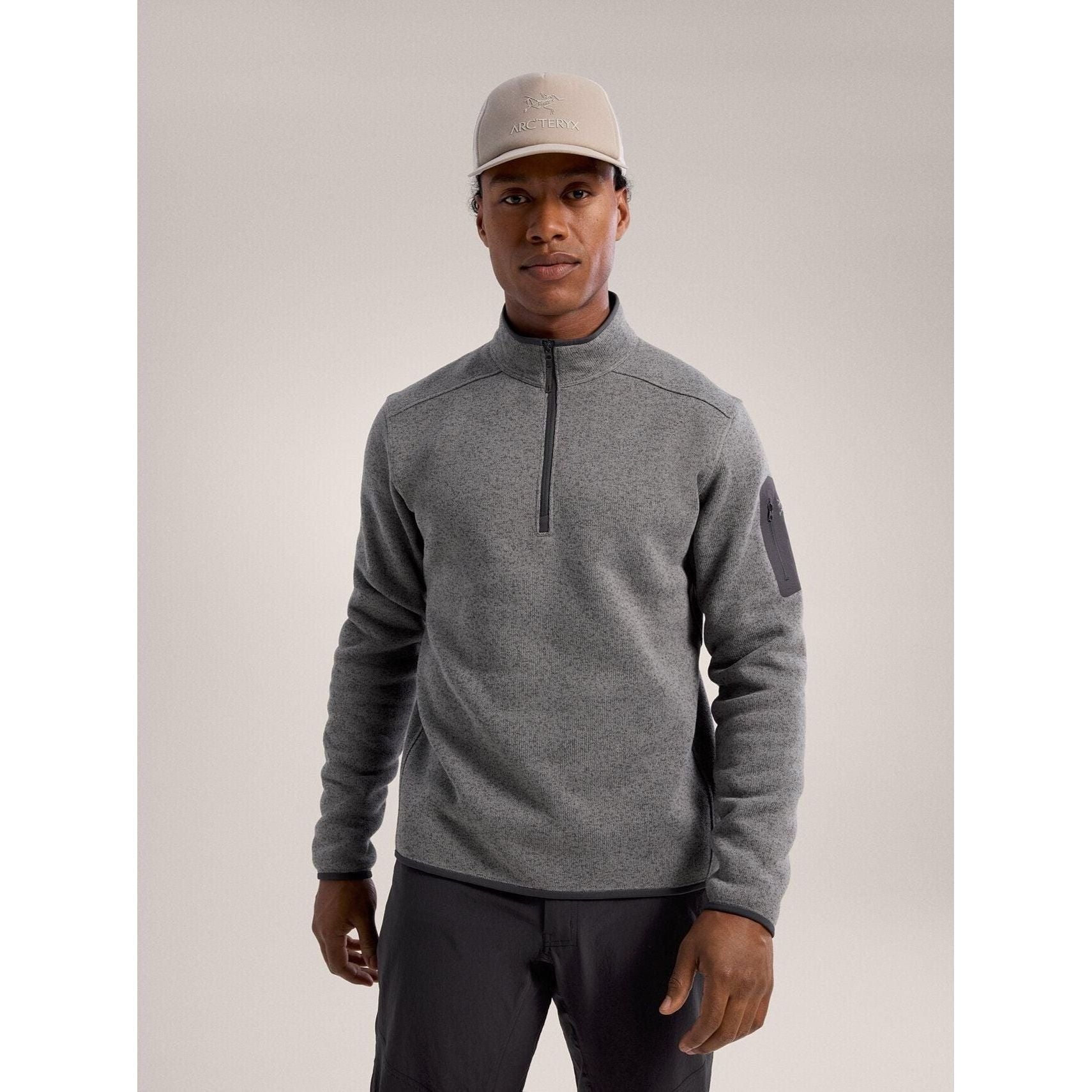 Arc'teryx Men's Covert 1/2 Zip Fleece Pullover - Lightweight Midlayer for Hiking, Camping & Outdoor Adventures