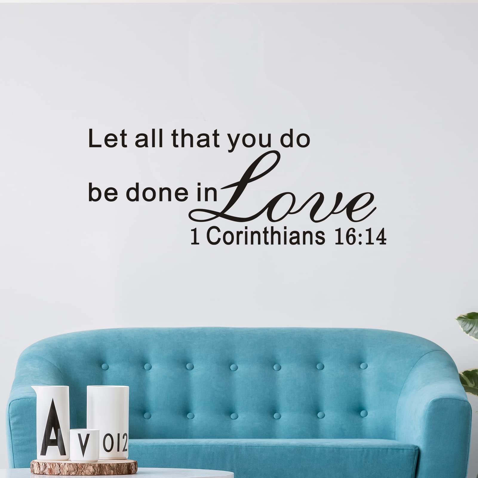 Inspirational Bible Verse Wall Decals for Bedroom - Christian Scripture Stickers for Home Decor, Nursery & Prayer Room