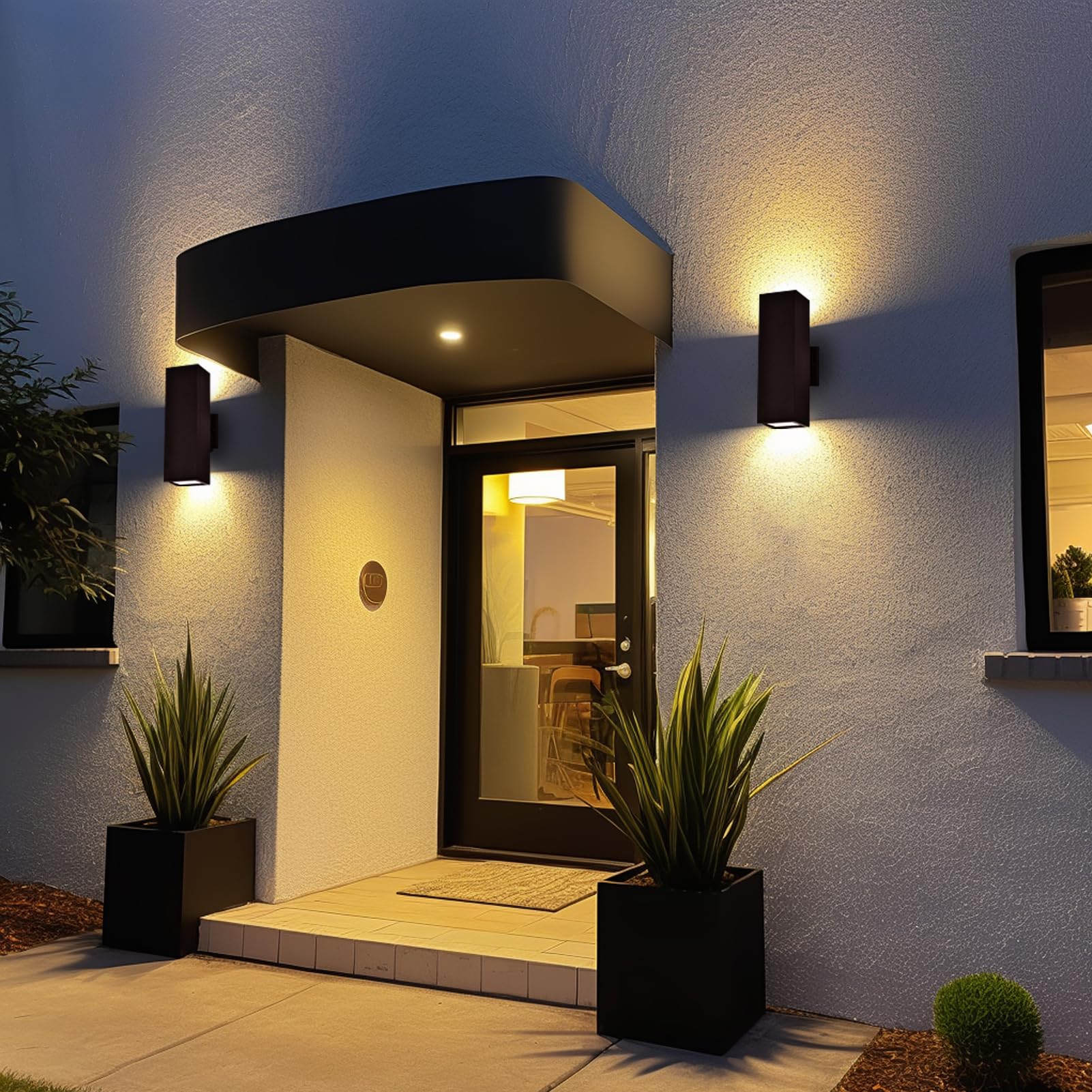 Dusk to Dawn Outdoor Wall Sconces - Oil Rubbed Bronze Waterproof Porch Lights with Rust Proof Finish - ETL Certified for Garage, Balcony, Entryway & Patio Lighting | Perfect for Home Exterior, Garden & Pathway Illumination