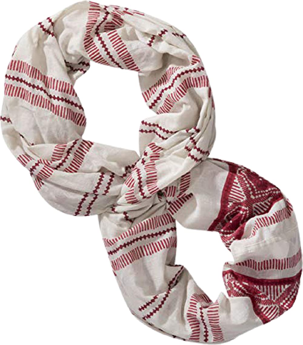 Outdoor Research Bugout Infinity Scarf - Lightweight UV Protection & Bug Repellent for Hiking, Camping & Travel (Sand/Crimson/Clay, One Size)