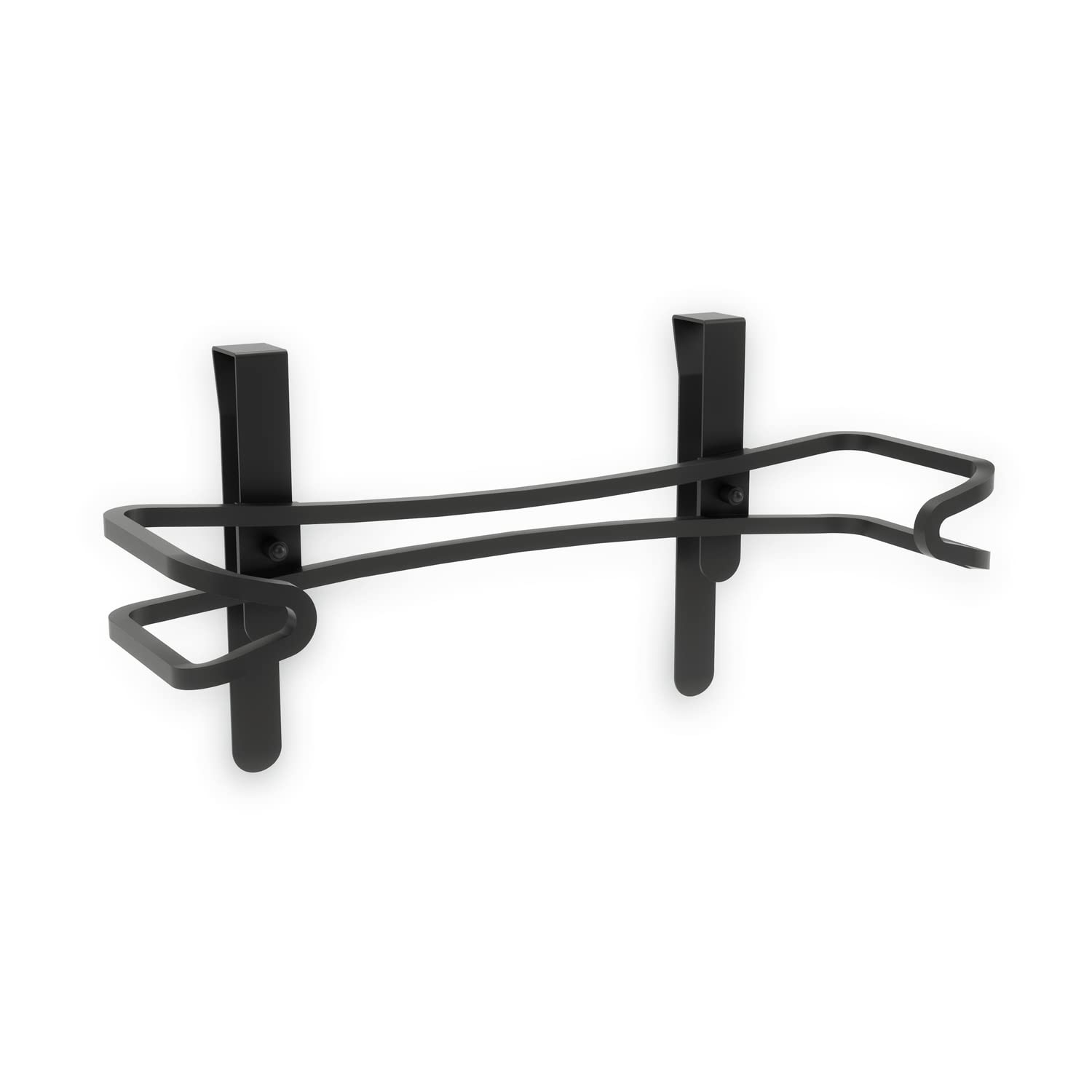 Umbra Squire Cabinet Paper Towel Holder - Black Roll Dispenser for Kitchen & Bathroom with 3 Mounting Options | Space-Saving Under Cabinet Design for Easy Access to Paper Towels | Perfect for Small Spaces, RVs & Apartments