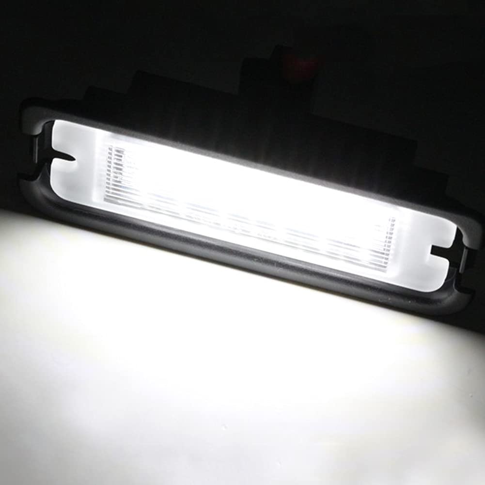 2Pcs LED License Plate Lights for Ford Mustang 2015-2019 - Super Bright SMD Xenon White LED Bulbs, Error Free, Easy Installation - Perfect for Night Driving & Enhanced Vehicle Appearance