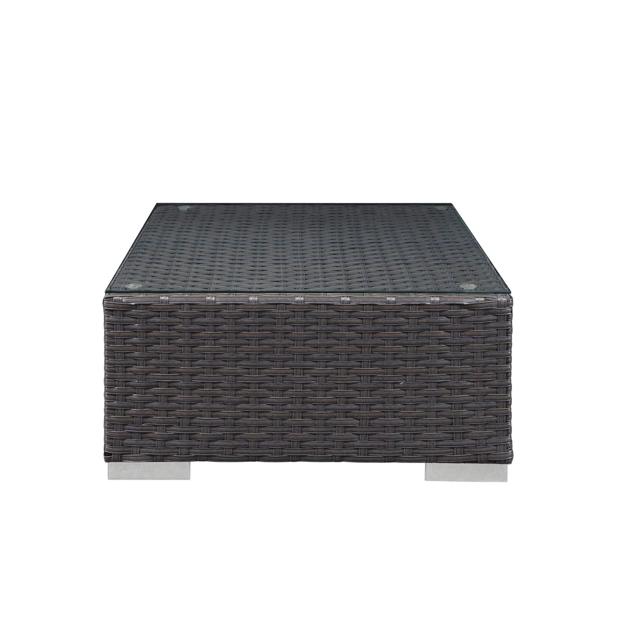 Ergode Sojourn Outdoor Patio Ottoman - Durable & Versatile Garden Seating with Sunbrella Fabric Cushions & UV Protection - Perfect for Poolside, Deck, and Backyard Relaxation